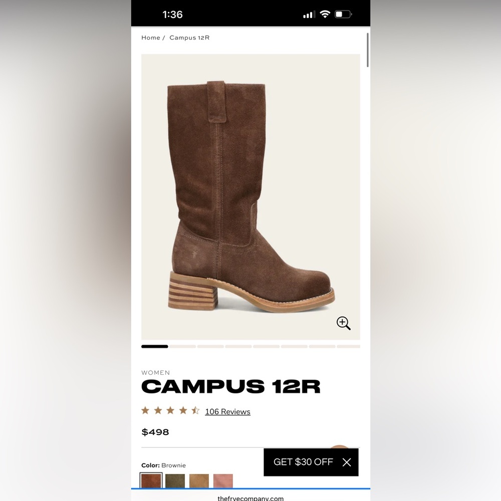 Brand new Frye campus boots